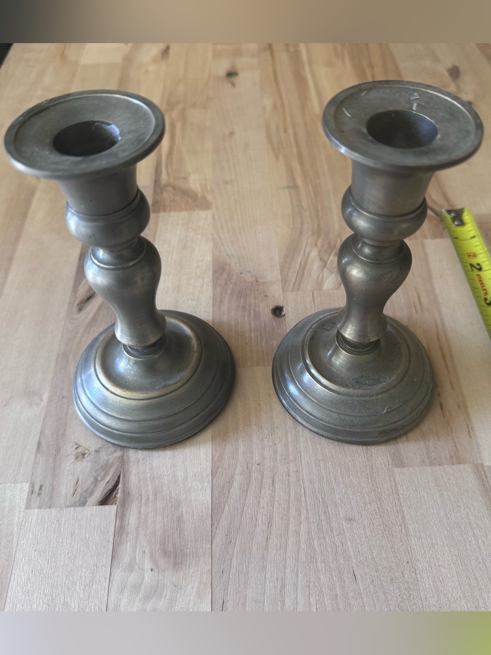 Metal candle holders